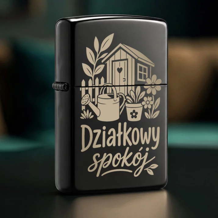 Zapalniczka Z Grawerem Dla Działkowca Prezent Dla Mężczyzny: Spokój Na Działce
