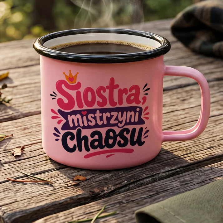 Kubek Emaliowany Dla Siostry Prezent Dla Kobiety: Uroczy Siostrzany Humor