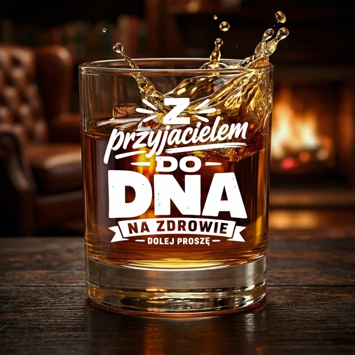 Szklanka Do Whisky Dla Przyjaciela Prezent Dla Mężczyzny: Z Przyjacielem Do Dna Szklanka Do Whisky Dla Przyjaciela Prezent Dla Mężczyzny: Z Przyjacielem Do Dna