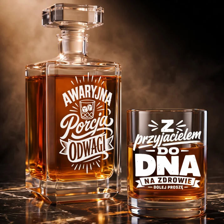 Zestaw Do Whisky Dla Przyjaciela Prezent Dla Mężczyzny: Porcja Odwagi Zestaw Do Whisky Dla Przyjaciela Prezent Dla Mężczyzny: Porcja Odwagi