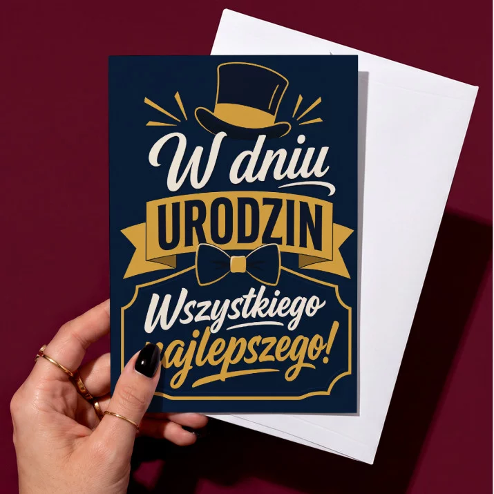 Kartka z Życzeniami Na Urodziny Dla Mężczyzny: W Dniu Urodzin