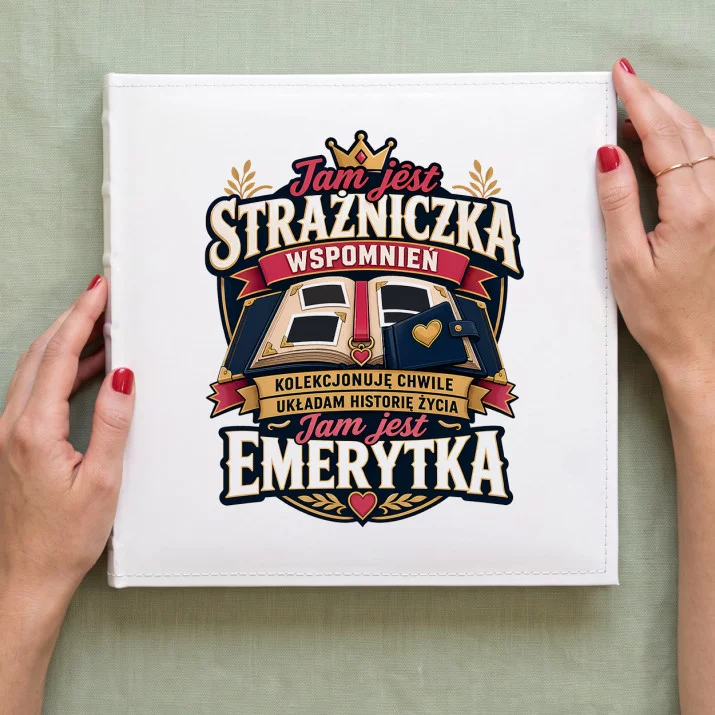 Album Na Zdjęcia Tradycyjny Dla Emerytki Prezent Na Emeryturę Dla Kobiety: Herb Wspomnień Album Na Zdjęcia Tradycyjny Dla Emerytki Prezent Na Emeryturę Dla Kobiety: Herb Wspomnień