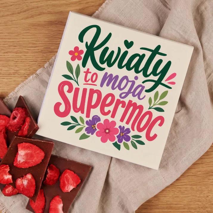 Czekolada Z Truskawkami Dla Florystki Prezent Dla Kobiety: Kwiatowa Supermoc Czekolada Z Truskawkami Dla Florystki Prezent Dla Kobiety: Kwiatowa Supermoc