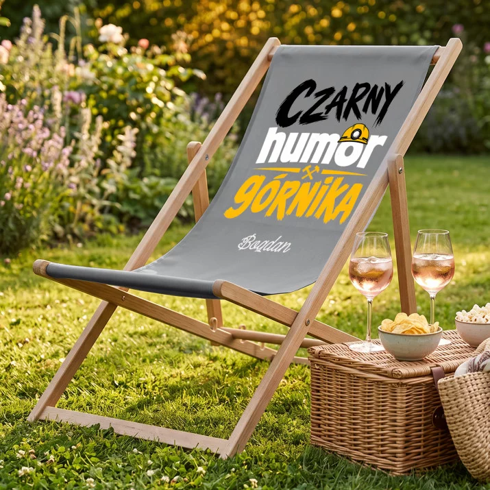 Leżak Z Nadrukiem Na Barbórkę Prezent Dla Górnika Mężczyzny: Czarny Humor Górnika Leżak Z Nadrukiem Na Barbórkę Prezent Dla Górnika Mężczyzny: Czarny Humor Górnika