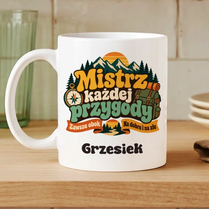 Kubek Personalizowany Na Dzień Chłopaka Prezent Dla Chłopaka Mężczyzny: Mistrz Każdej Przygody Kubek Personalizowany Na Dzień Chłopaka Prezent Dla Chłopaka Mężczyzny: Mistrz Każdej Przygody