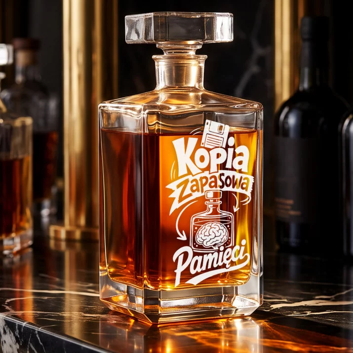 Karafka Do Whisky z Grawerem Dla Nerda Prezent: Nerdowski Humor Karafka Do Whisky z Grawerem Dla Nerda Prezent: Nerdowski Humor
