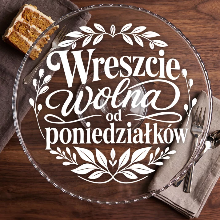 Patera Na Ciasto Na Odejście Na Emeryturę Prezent Dla Emeryta Kobiety: Botaniczny Sarkazm