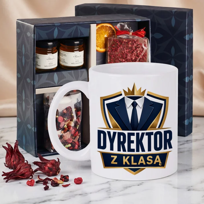 Zestaw Prezenowy Z Kubkiem Dla Dyrektora: Dyrektor Z Klasą Zestaw Prezenowy Z Kubkiem Dla Dyrektora: Dyrektor Z Klasą
