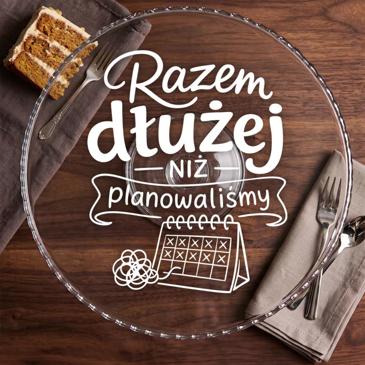 Patera Na Ciasto Na 50 Rocznicę Ślubu Rodziców Prezent Dla Pary: Minimalna Ironia Miłości