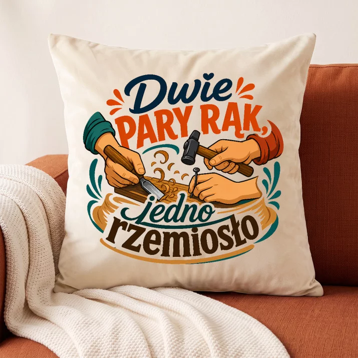 Poduszka Dekoracyjna Dla Dwojga Prezent Dla Pary: Duet Rzemiosła Poduszka Dekoracyjna Dla Dwojga Prezent Dla Pary: Duet Rzemiosła
