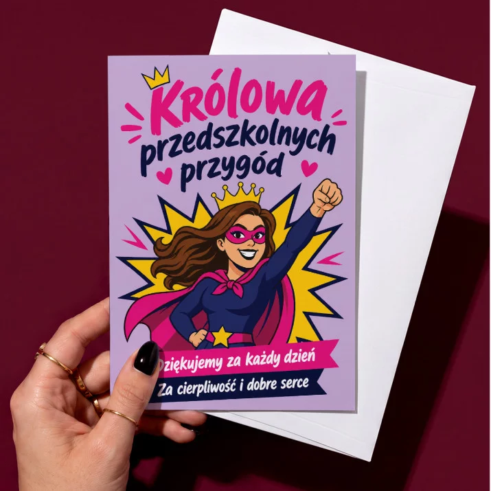 Kartka z Życzeniami Na Dzień Nauczyciela W Przedszkolu Dla Nauczyciela Kobiety: Przedszkolna Kartka z Życzeniami Na Dzień Nauczyciela W Przedszkolu Dla Nauczyciela Kobiety: Przedszkolna