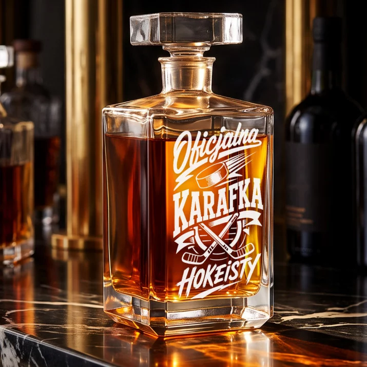 Karafka Do Whisky z Grawerem Dla Hokeisty Prezent: Hokejowe Toasty Karafka Do Whisky z Grawerem Dla Hokeisty Prezent: Hokejowe Toasty