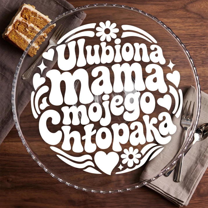 Patera Na Ciasto Dla Mamy Chłopaka Prezent Na Dzień Mamy Dla Kobiety: Retro Mama Patera Na Ciasto Dla Mamy Chłopaka Prezent Na Dzień Mamy Dla Kobiety: Retro Mama