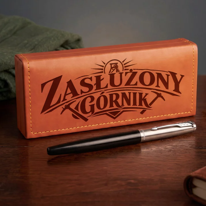 Pióro Wieczne Parker W Etui Na Barbórkę Prezent Dla Górnika Mężczyzny: Górnicza Elegancja Pióro Wieczne Parker W Etui Na Barbórkę Prezent Dla Górnika Mężczyzny: Górnicza Elegancja