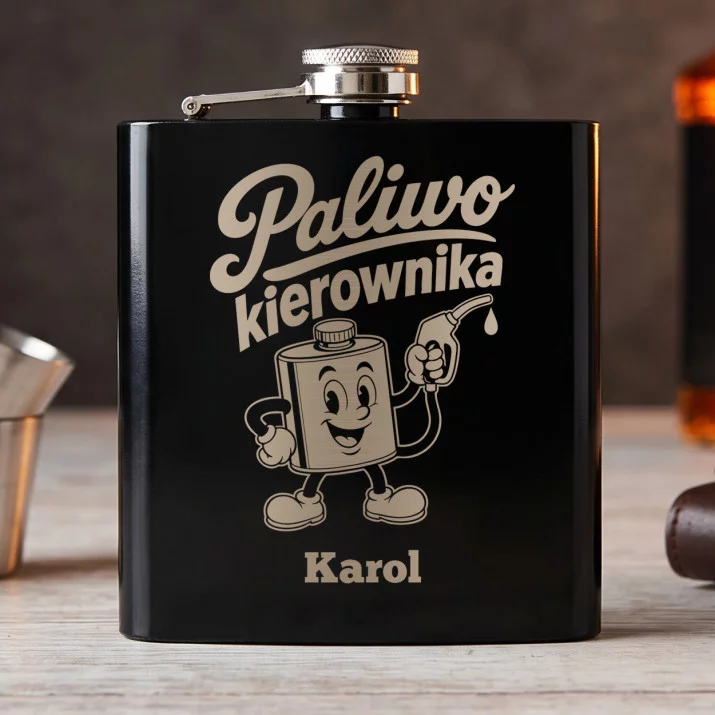 Piersiówka Z Grawerem Dla Kierownika Prezent Dla Mężczyzny: Paliwo Kierownika Piersiówka Z Grawerem Dla Kierownika Prezent Dla Mężczyzny: Paliwo Kierownika