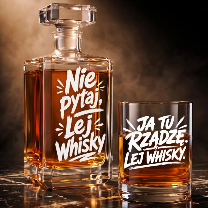 Zestaw Do Whisky Na Imieniny Prezent Dla Kobiety: Nie Pytaj, Lej Whisky