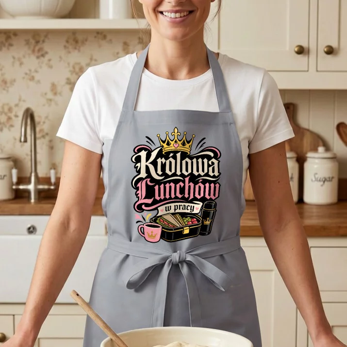 Fartuch Dla Koleżanki Z Pracy Prezent Dla Kobiety: Królowa Lunchów (W Pracy)