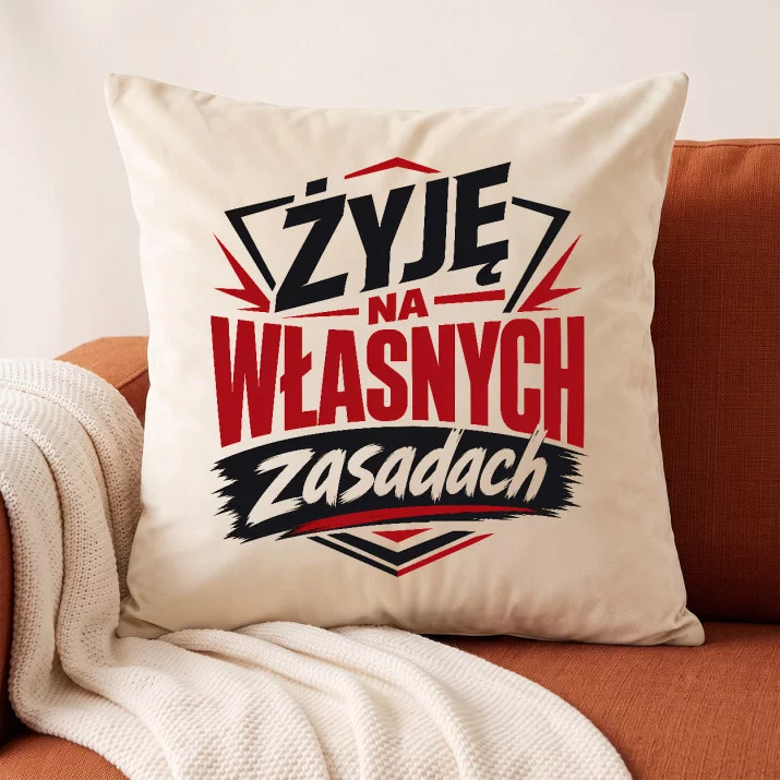 Poduszka Dekoracyjna Na Walentynki Prezent Na Rocznicę Dla Mężczyzny: Manifest Męskiej Pewności Poduszka Dekoracyjna Na Walentynki Prezent Na Rocznicę Dla Mężczyzny: Manifest Męskiej Pewności