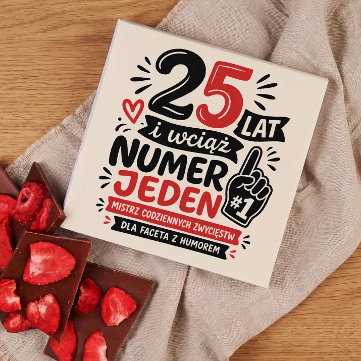 Czekolada Z Truskawkami Na 25 Rocznicę Ślubu Prezent Dla Mężczyzny: Srebrny Humor Czekolada Z Truskawkami Na 25 Rocznicę Ślubu Prezent Dla Mężczyzny: Srebrny Humor