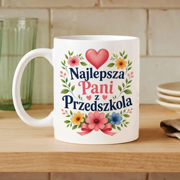 Kubek Z Nadrukiem Dla Pani Z Przedszkola Prezent Dla Kobiety: Podziękowanie Dla Kubek Z Nadrukiem Dla Pani Z Przedszkola Prezent Dla Kobiety: Podziękowanie Dla