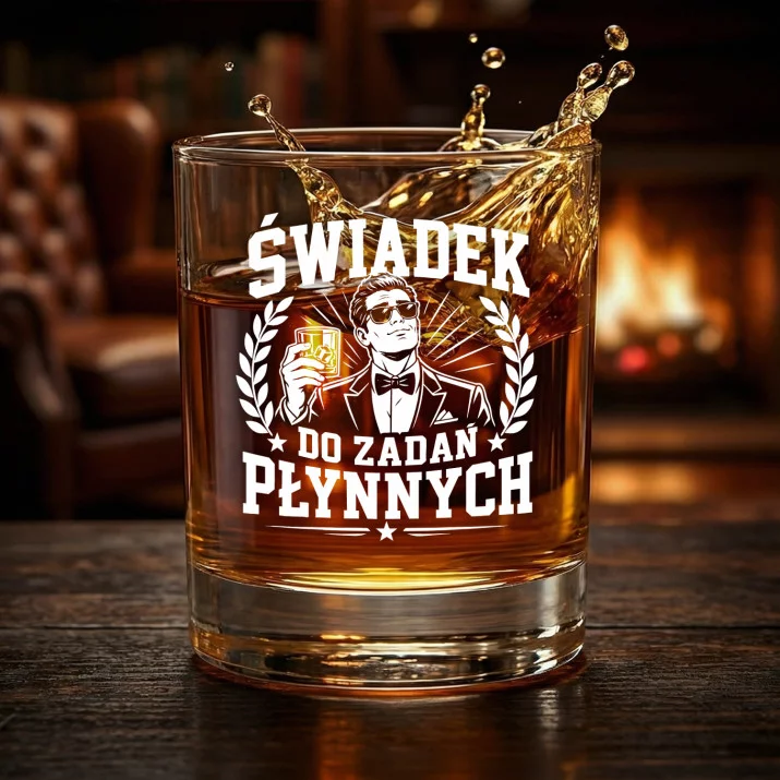 Szklanka Do Whisky Dla Świadka Prezent Dla Mężczyzny: Świadek Do Zadań Płynnych Szklanka Do Whisky Dla Świadka Prezent Dla Mężczyzny: Świadek Do Zadań Płynnych