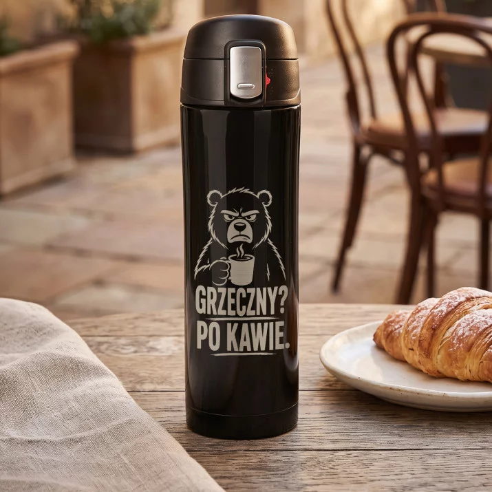 Kubek Termiczny 440ml Na Boże Narodzenie Prezent: Grzeczny? Po Kawie.