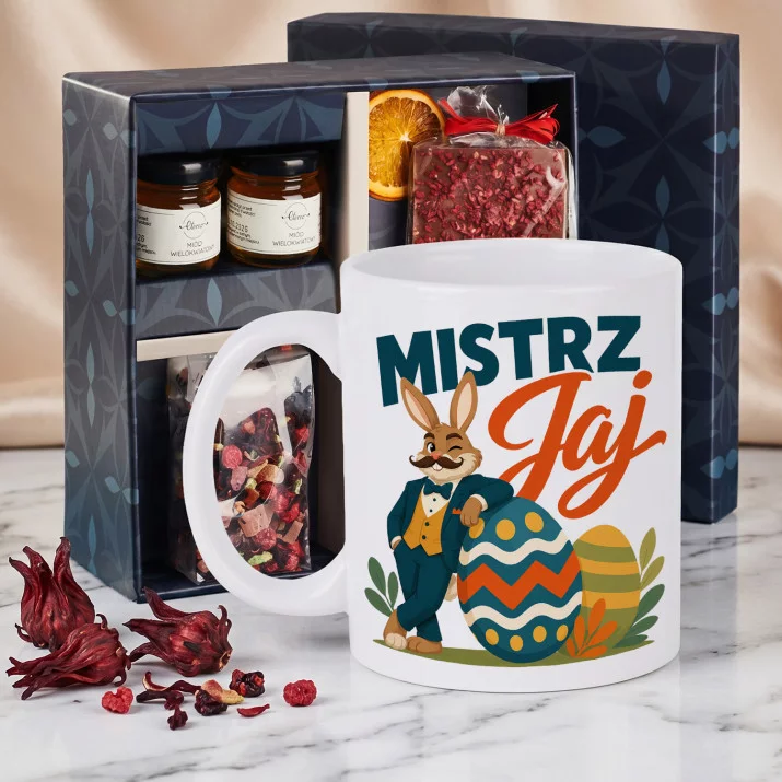 Zestaw Prezenowy Z Kubkiem Na Wielkanoc: Mistrz Jaj Zestaw Prezenowy Z Kubkiem Na Wielkanoc: Mistrz Jaj