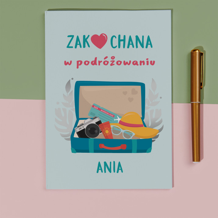Zakochana w podróżowaniu - Zeszyt A5 32 kartkowy