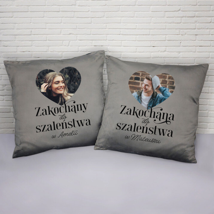 Zakochani do szaleństwa - Zestaw Dwóch Poduszek Dekoracyjnych