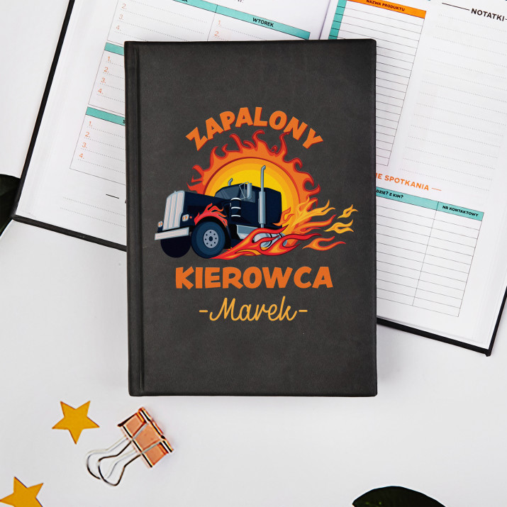 Zapalony kierowca - Planer Książkowy A5