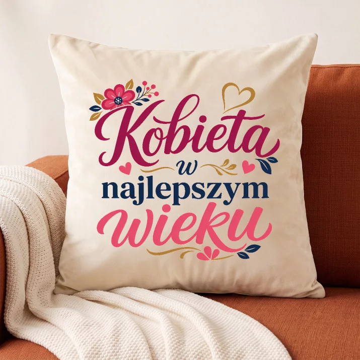 Poduszka Dekoracyjna Na 50 Prezent Na 50 Urodziny Dla Kobiety: Dojrzała Elegancja