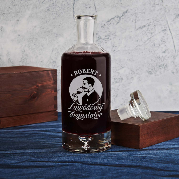 Zawodowy degustator - Karafka na alkohol butelka