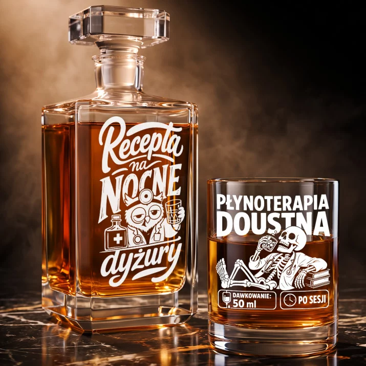 Zestaw Do Whisky Dla Studenta Medycyny Prezent Dla Mężczyzny: Medyczny Toast Zestaw Do Whisky Dla Studenta Medycyny Prezent Dla Mężczyzny: Medyczny Toast