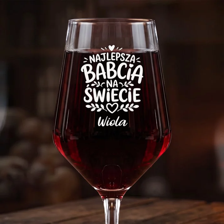 Mega Kieliszek Do Wina z Grawerem Dla Babci Prezent Na Dzień Babci Dla Kobiety: Najlepsza Babcia Na Mega Kieliszek Do Wina z Grawerem Dla Babci Prezent Na Dzień Babci Dla Kobiety: Najlepsza Babcia Na