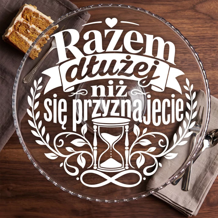 Patera Na Ciasto Na 50 Rocznicę Ślubu Prezent Dla Pary: Suchy Humor Małżeński Patera Na Ciasto Na 50 Rocznicę Ślubu Prezent Dla Pary: Suchy Humor Małżeński