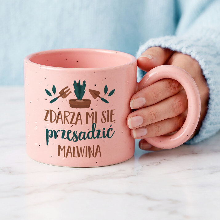 Zdarza mi się przesadzić - Kubek z okrągłym uchem