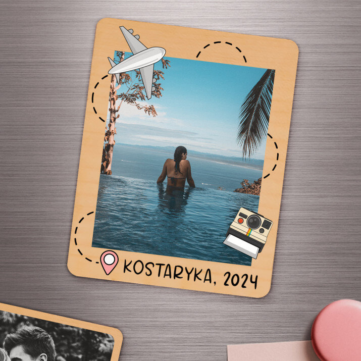 Zdjęcie z podróży - Magnes drewniany
