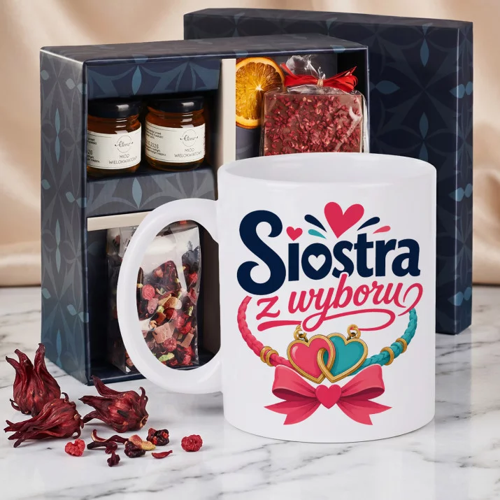 Zestaw Prezenowy Z Kubkiem Dla Bff: Siostra Z Wyboru Zestaw Prezenowy Z Kubkiem Dla Bff: Siostra Z Wyboru