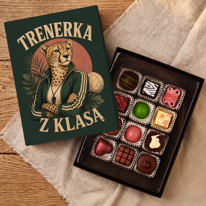 Czekoladki Dla Nauczycielki Wf Prezent Na Dzień Nauczyciela Dla Kobiety: Trenerka Z Klasą Czekoladki Dla Nauczycielki Wf Prezent Na Dzień Nauczyciela Dla Kobiety: Trenerka Z Klasą