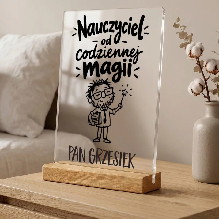 Druk Na Szkle Na Dzień Nauczyciela Prezent Dla Nauczyciela Mężczyzny: Nauczyciel Od Codziennej Druk Na Szkle Na Dzień Nauczyciela Prezent Dla Nauczyciela Mężczyzny: Nauczyciel Od Codziennej