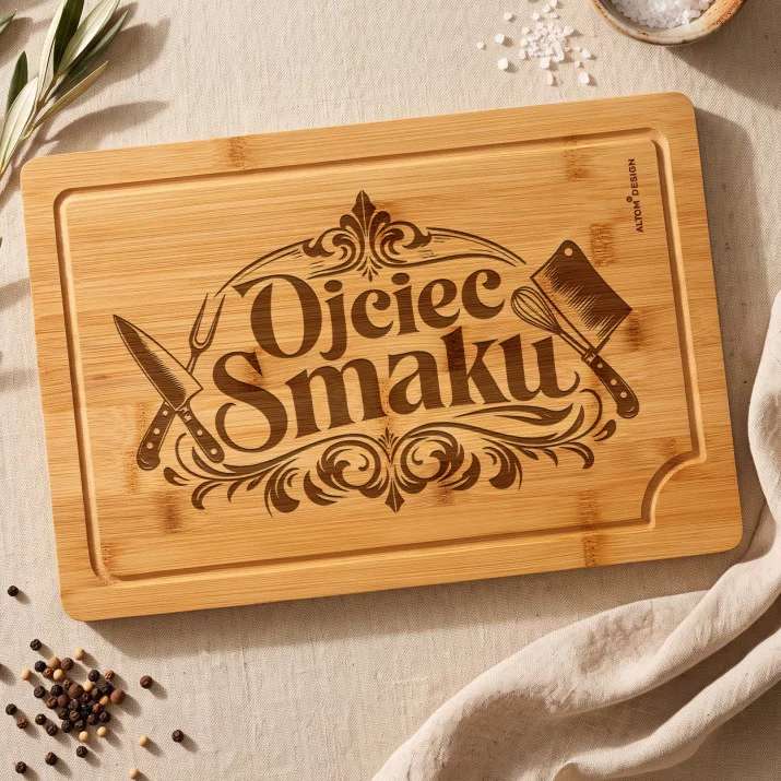 Deska Do Krojenia Dla Ojca Prezent Na Dzień Ojca Dla Mężczyzny: Rodzinny Autorytet Smaku Deska Do Krojenia Dla Ojca Prezent Na Dzień Ojca Dla Mężczyzny: Rodzinny Autorytet Smaku