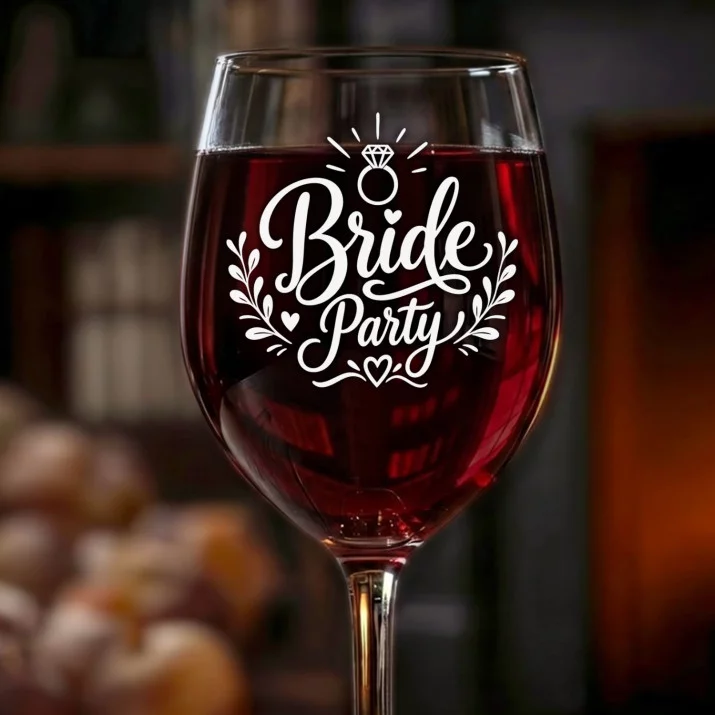 Kieliszek Do Wina Na Wieczór Panieński Prezent Dla Kobiety: Bride Party Z