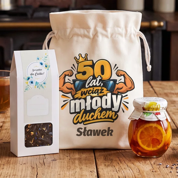 Zestaw Prezentowy z Herbatą Dla 50 Latka Prezent Na 50 Urodziny Dla Mężczyzny: 50 Lat, Wciąż Młody Zestaw Prezentowy z Herbatą Dla 50 Latka Prezent Na 50 Urodziny Dla Mężczyzny: 50 Lat, Wciąż Młody