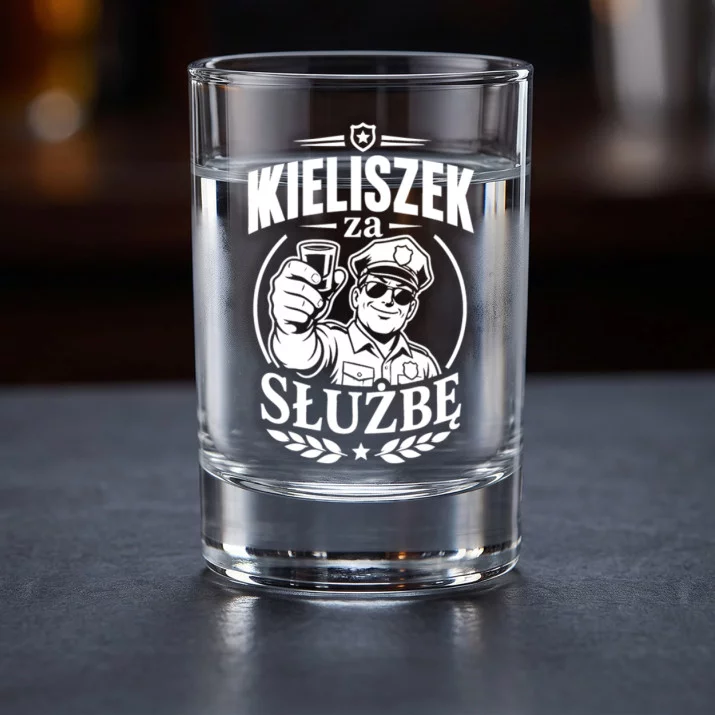Kieliszki Do Wódki Dla Policjanta Prezent Dla Mężczyzny: Policyjny Toast Kieliszki Do Wódki Dla Policjanta Prezent Dla Mężczyzny: Policyjny Toast