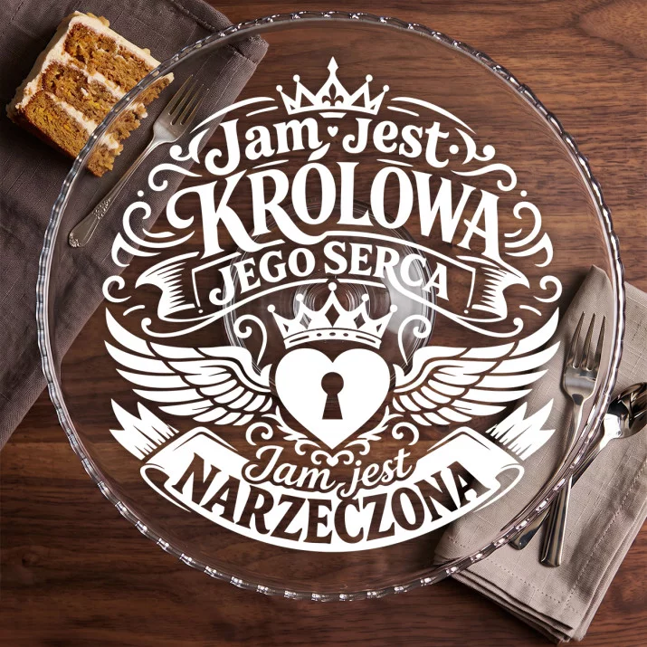 Patera Na Ciasto Dla Narzeczonej Prezent Na Dzień Dziewczyny Dla Kobiety: Korona Stołu Patera Na Ciasto Dla Narzeczonej Prezent Na Dzień Dziewczyny Dla Kobiety: Korona Stołu