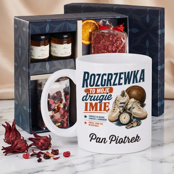 Zestaw Prezenowy z Kubkiem Dla Nauczyciela Wf Na Dzień Nauczyciela Dla Mężczyzny: Rozgrzewka To Moje Drugie Zestaw Prezenowy z Kubkiem Dla Nauczyciela Wf Na Dzień Nauczyciela Dla Mężczyzny: Rozgrzewka To Moje Drugie