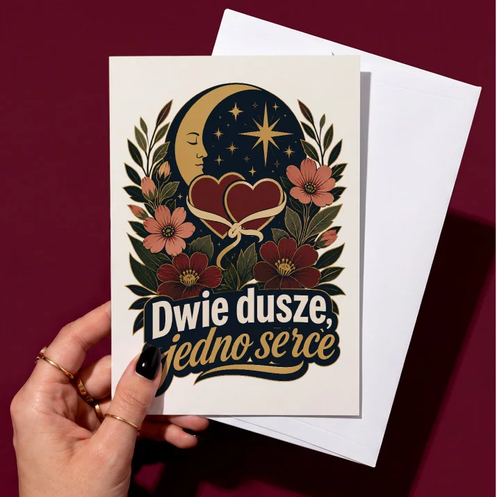 Kartka z Życzeniami Dla Pary Młodej Na Ślub Dla Pary: Elegancja We Dwoje Kartka z Życzeniami Dla Pary Młodej Na Ślub Dla Pary: Elegancja We Dwoje