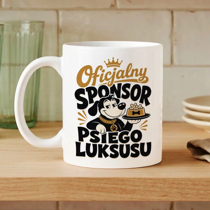 Kubek Z Nadrukiem Dla Psiary Prezent Dla Kobiety: Sponsor Psiego Luksusu Kubek Z Nadrukiem Dla Psiary Prezent Dla Kobiety: Sponsor Psiego Luksusu