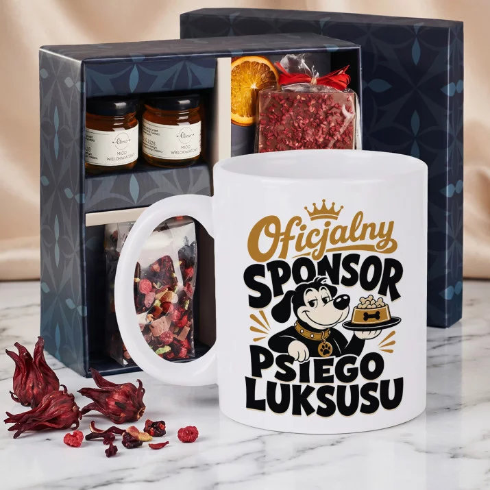 Zestaw Prezenowy Z Kubkiem Dla Psiary: Sponsor Psiego Luksusu