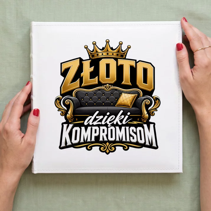 Album Na Zdjęcia Tradycyjny Na 50 Rocznicę Ślubu Prezent Dla Pary: Złote Kompromisy Album Na Zdjęcia Tradycyjny Na 50 Rocznicę Ślubu Prezent Dla Pary: Złote Kompromisy